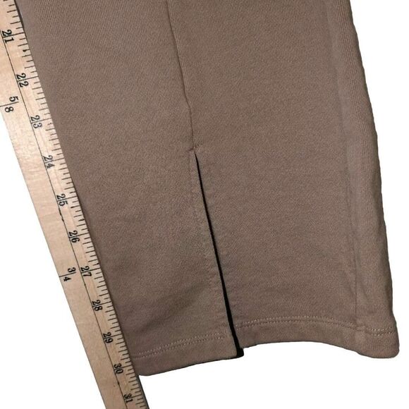 Good American Split Flare Sweats Size 2  Putty/Light Brown New W/ Tags $95 MSRP - Picture 7 of 12